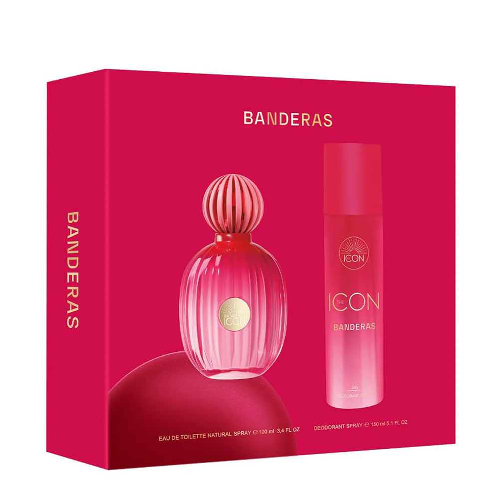 Kit Banderas The Icon Feminino Eau de Parfum 100ml + Deo 150ml
