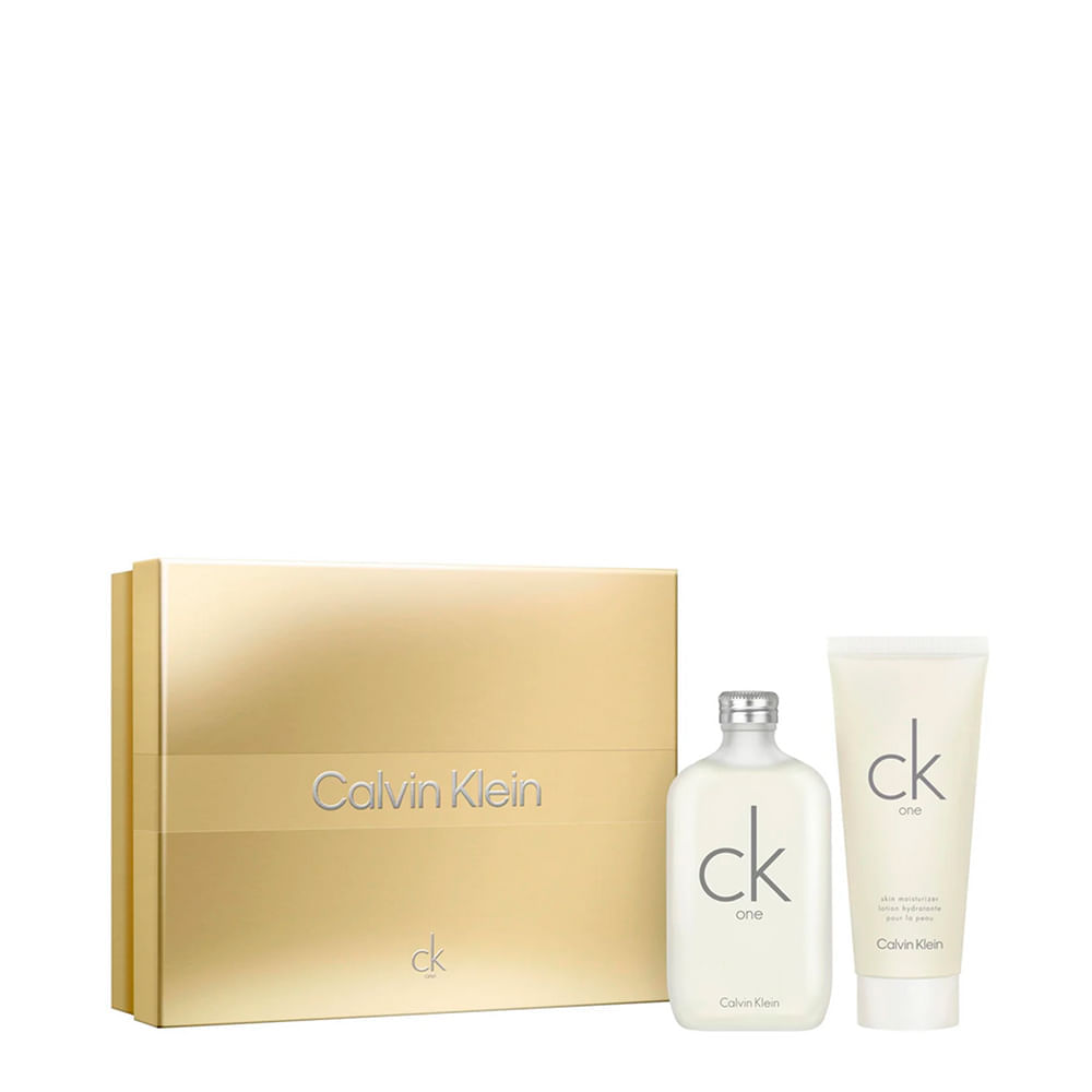 Kit Calvin Klein CK One Unissex Eau de Toilette 200ml + Body Lotion 200ml