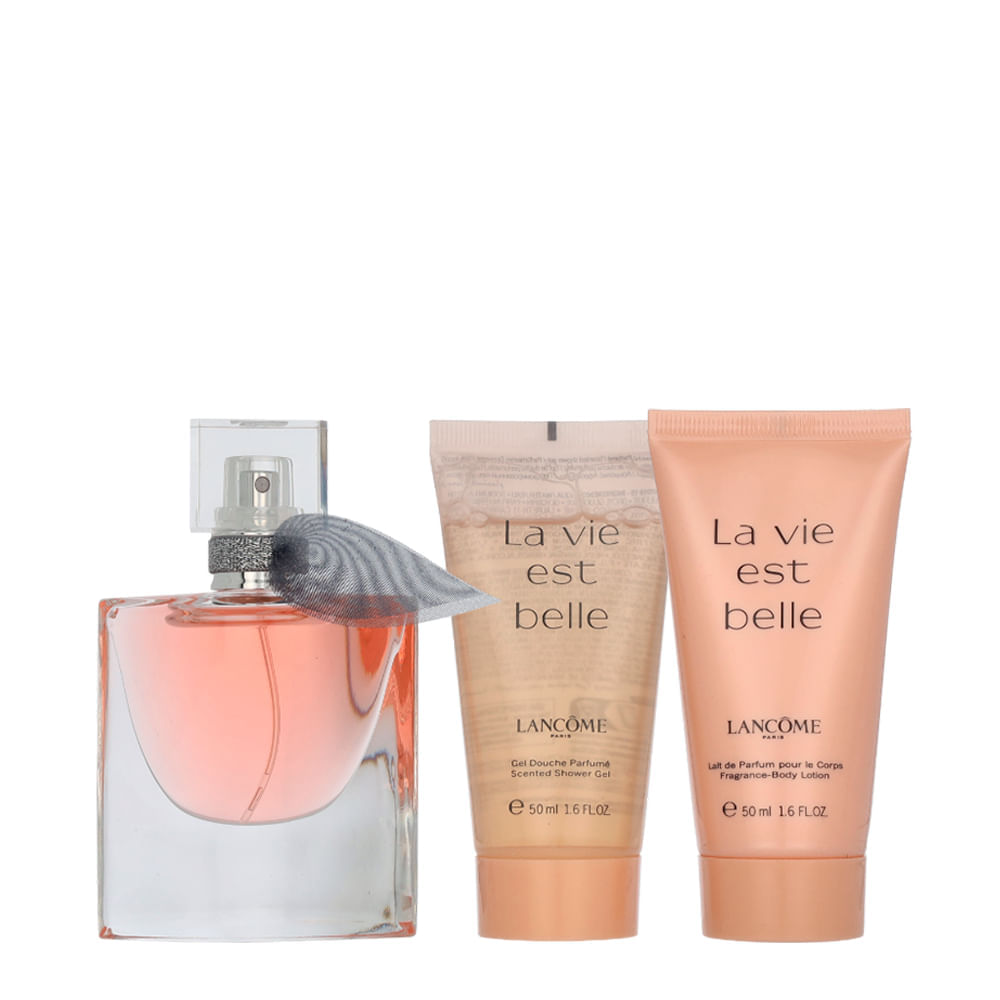 Kit Lancôme La Vie Est Belle Feminino Eau de Parfum 50ml + Shower Gel 50ml + Loção Corporal 50ml