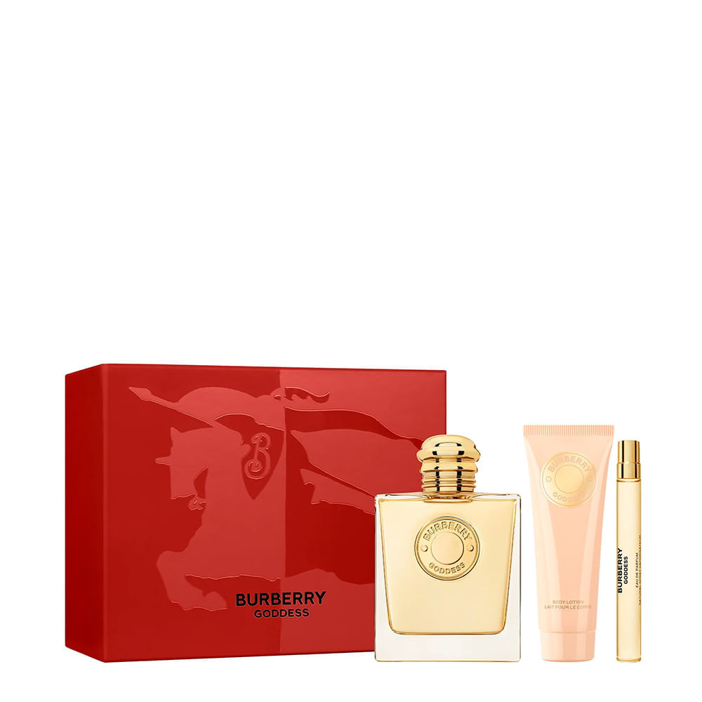 Kit Burberry Goddess Feminino Eau De Parfum 100ml + Body Lotion 75ml + Purse Spray 10ml