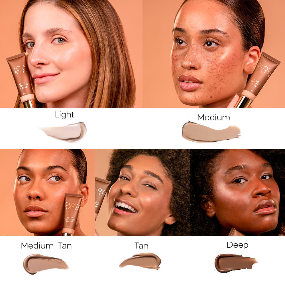 Primer Iluminador Facial Escuro Nádia Tambasco Glow Skin Tan By Océane 30ml