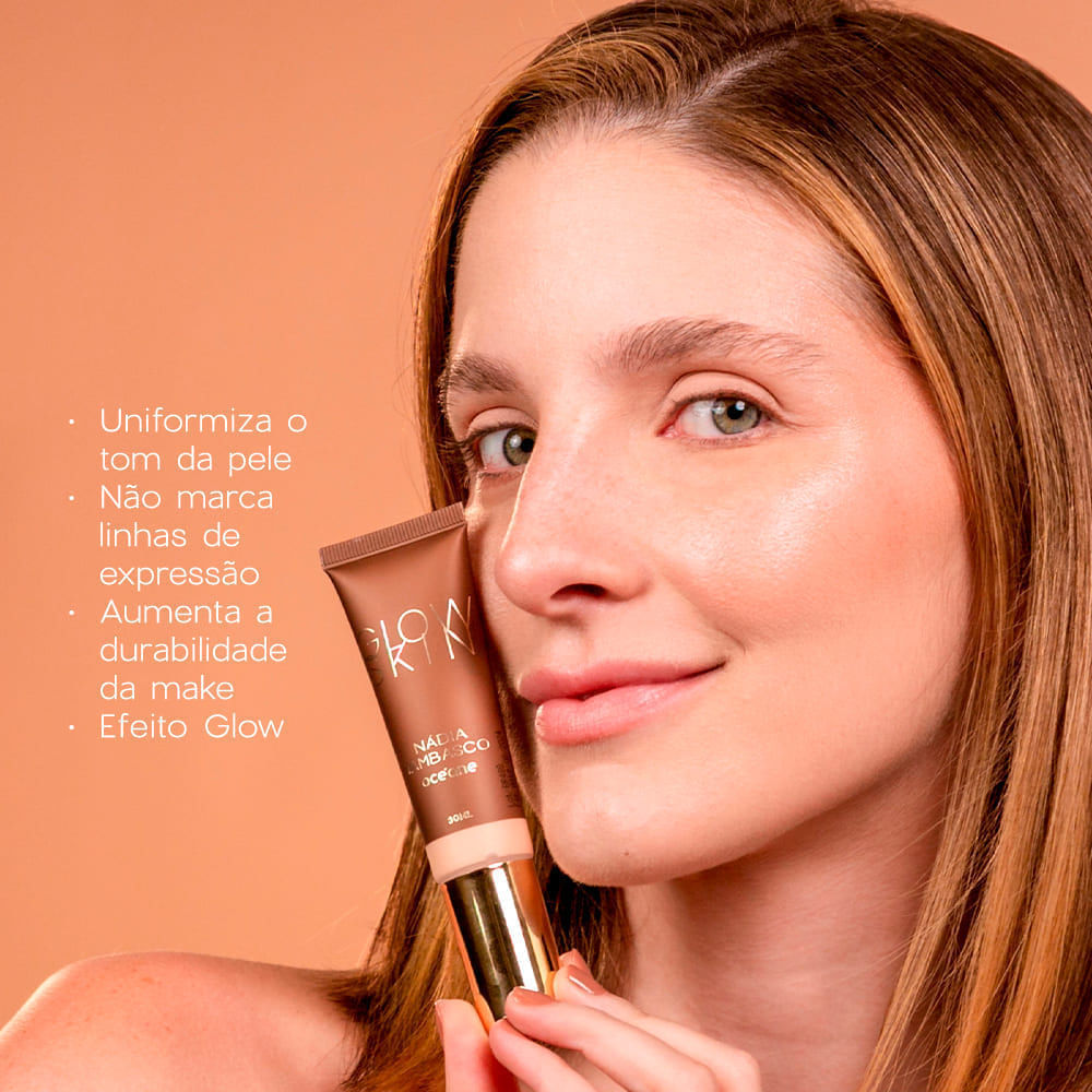 Primer Iluminador Facial Claro Nádia Tambasco Glow Skin Light By Océane 30ml