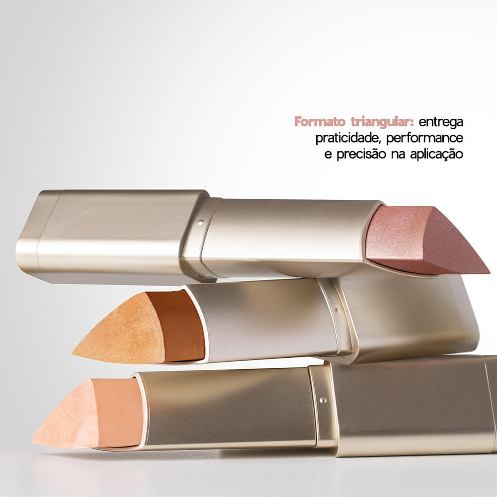 Iluminador em Bastão Dourado Shine Highlight Stick Océane Edition Golden Glow 8g