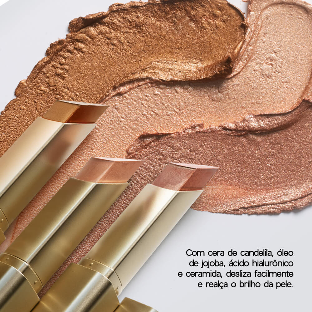 Iluminador em Bastão Bronze Shine Highlight Stick Océane Edition Sun Glow 8g