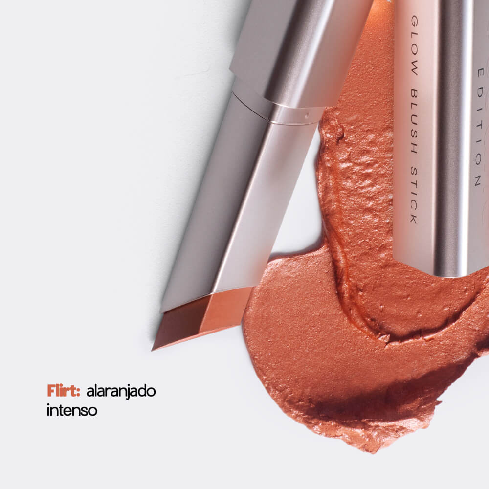 Blush em Bastão Cintilante Coral Glow Blush Stick Flirt Océane Edition&nbsp;7g