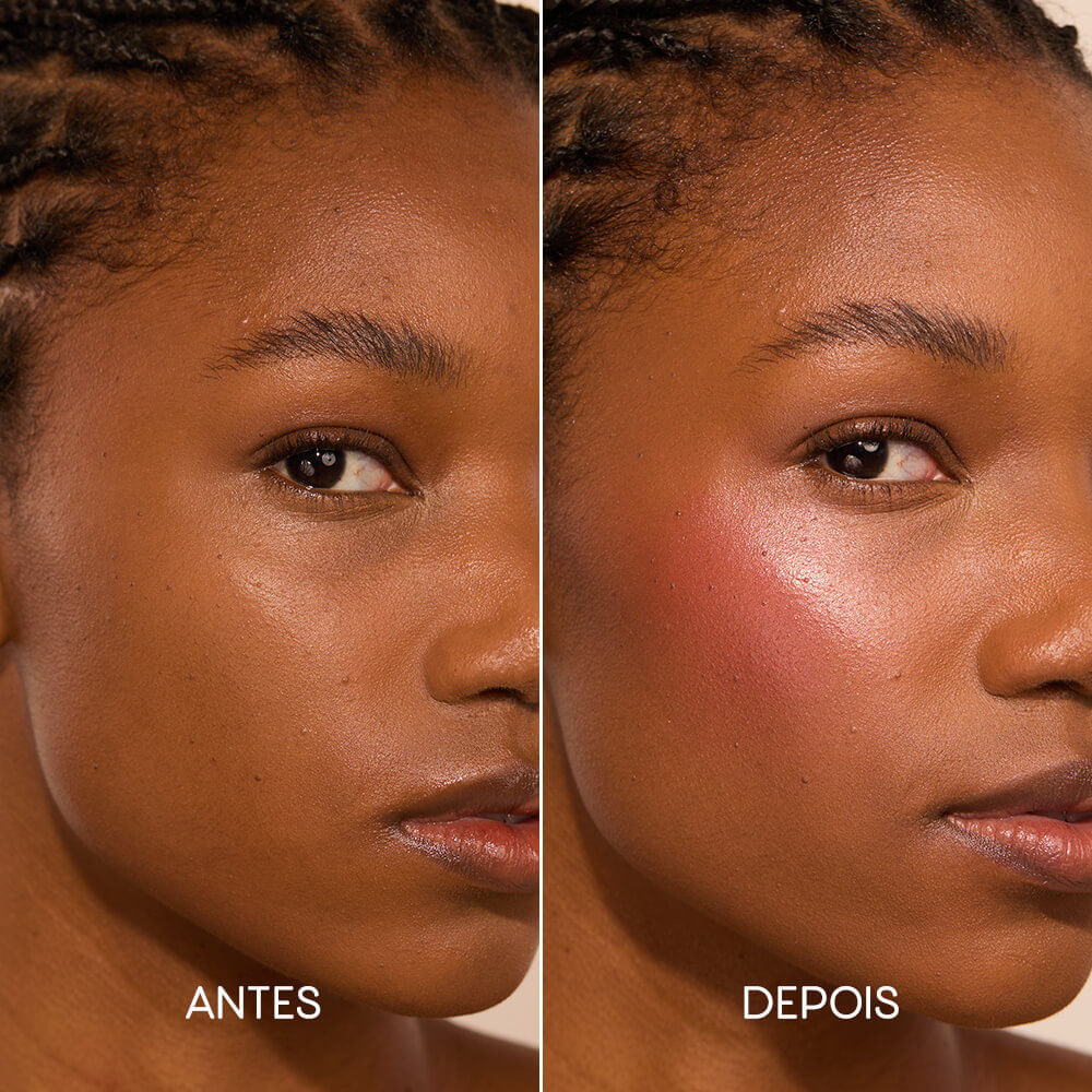 Blush em Bastão Cintilante Rosa Coral Glow Blush Stick Tenderly Océane Edition&nbsp;7g