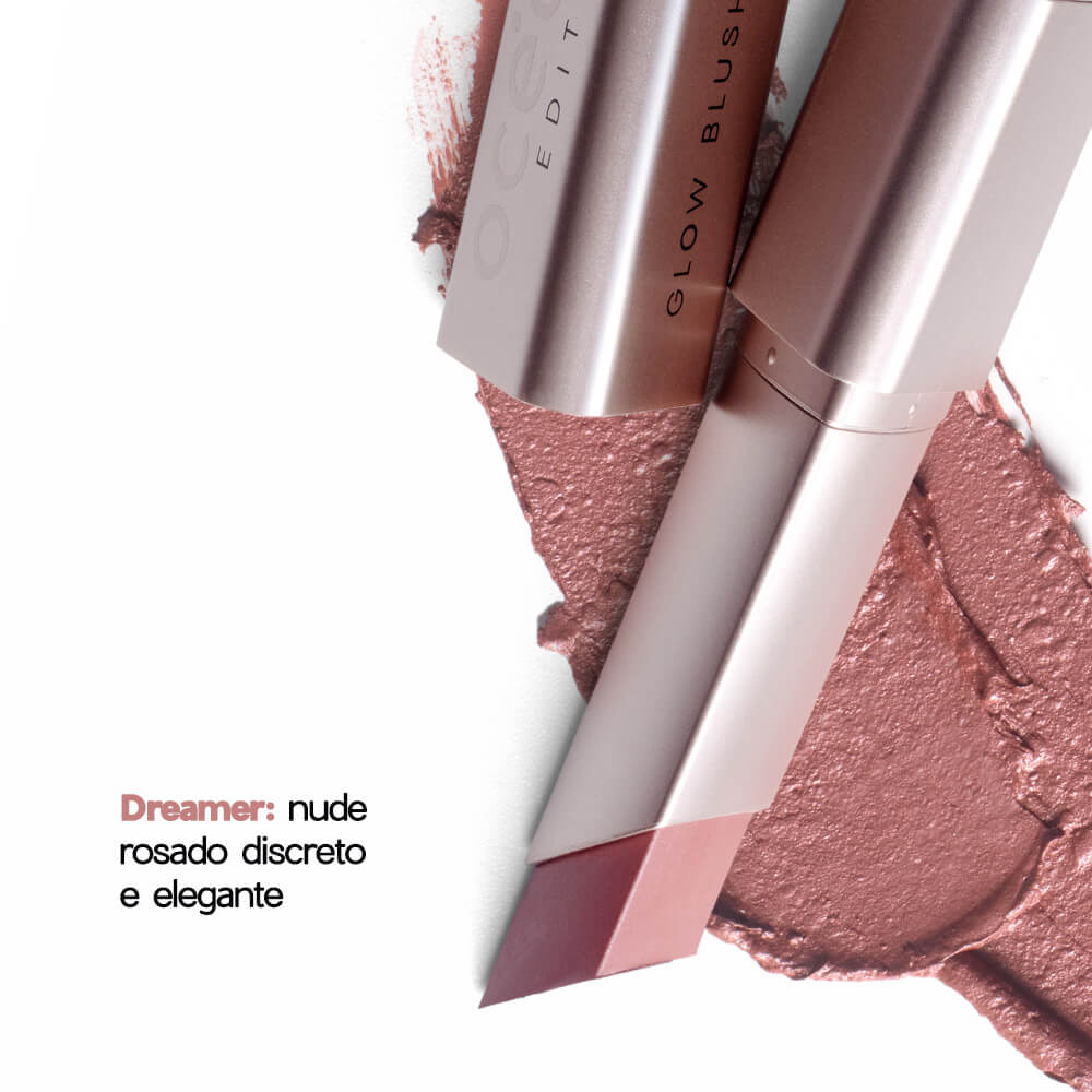 Blush em Bastão Cintilante Nude Rosado Glow Blush Stick Dreamer Océane Edition&nbsp;7g