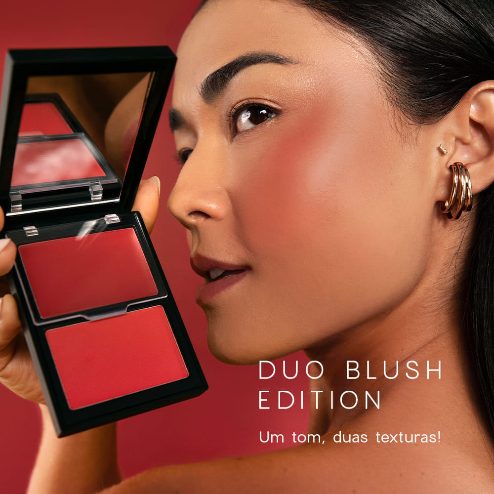 Blush Cremoso e em Pó Cereja Duo Blush Cherry Paint Edition Océane