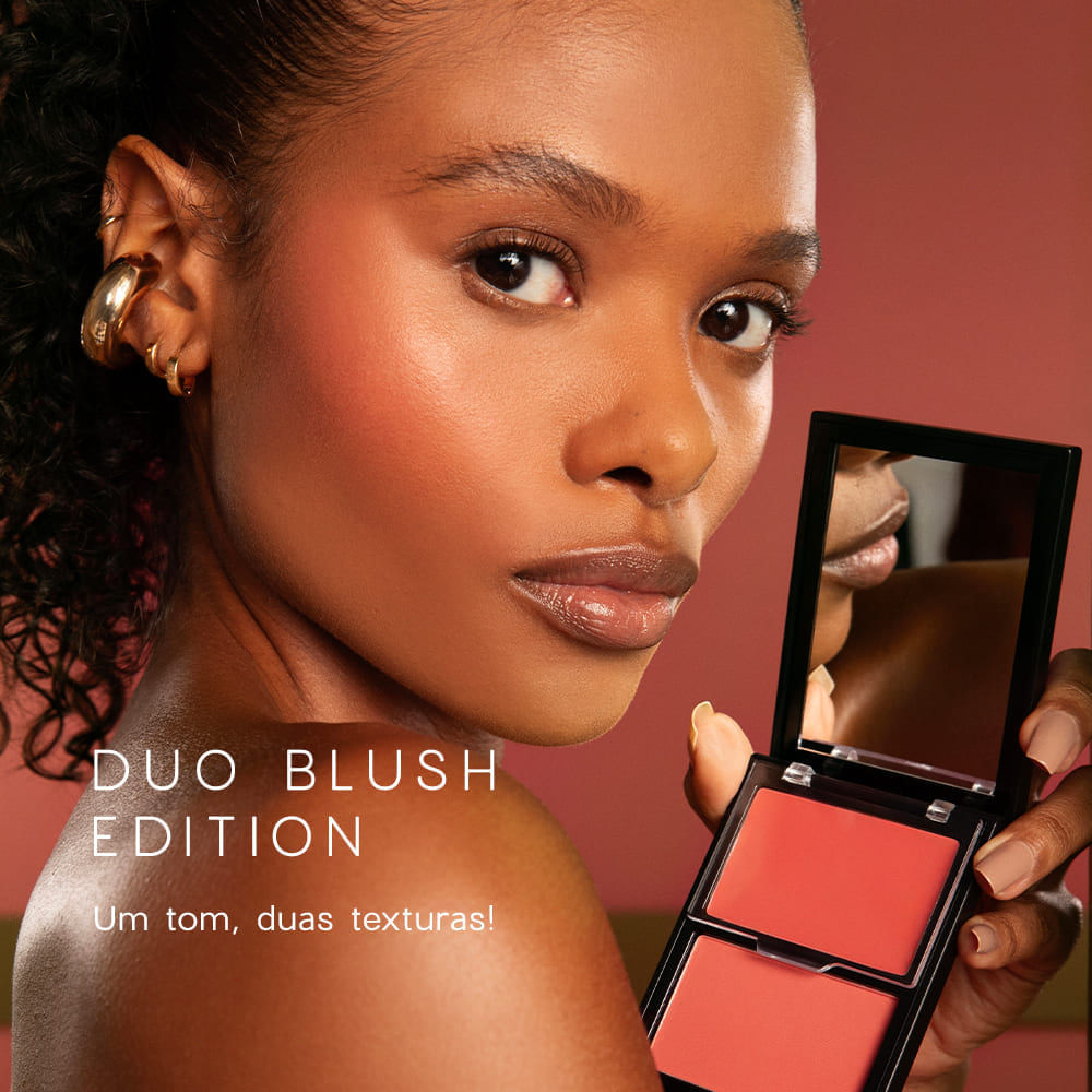 Blush Cremoso e em Pó Coral Duo Blush Coral Paint Océane Edition