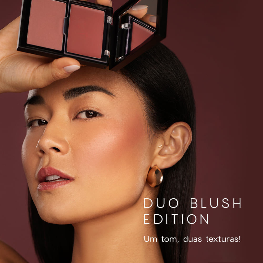 Blush Cremoso e em Pó Nude Duo Blush Rosy Paint Océane Edition