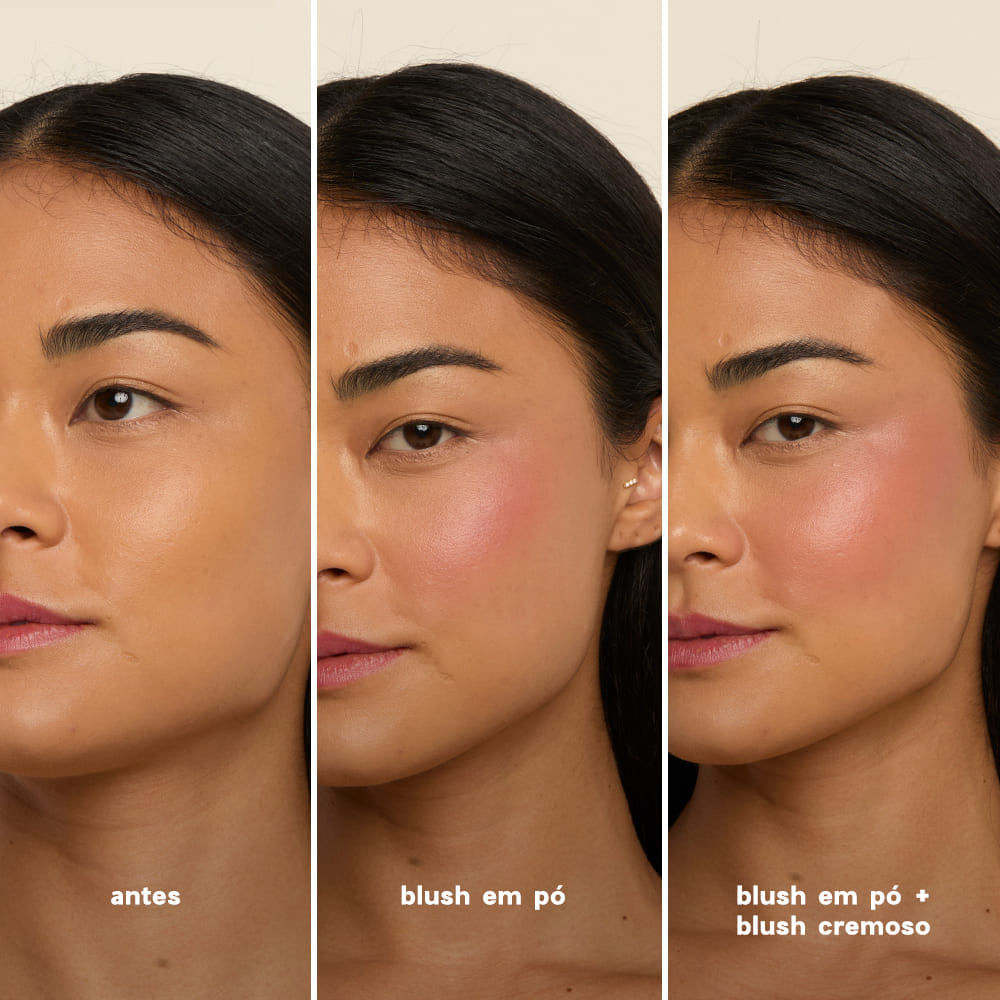 Blush Cremoso e em Pó Nude Duo Blush Rosy Paint Océane Edition