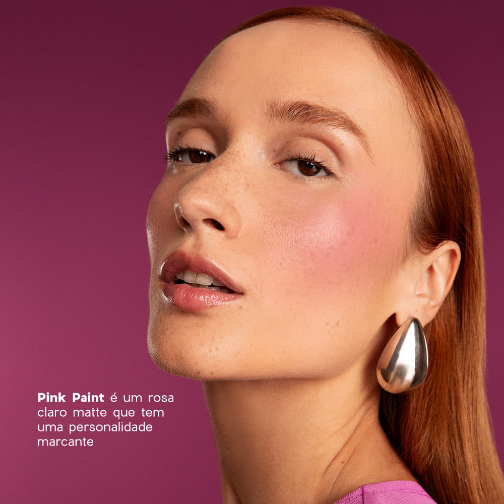 Kit Duo Blush Pink Paint + Batom Rosemary Cremoso Océane Edition