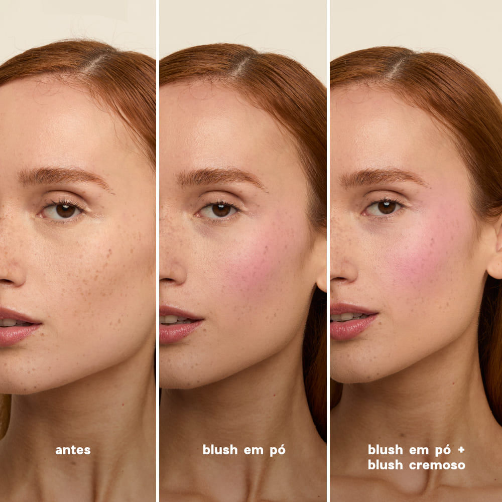 Kit Duo Blush Pink Paint + Batom Rosemary Cremoso Océane Edition