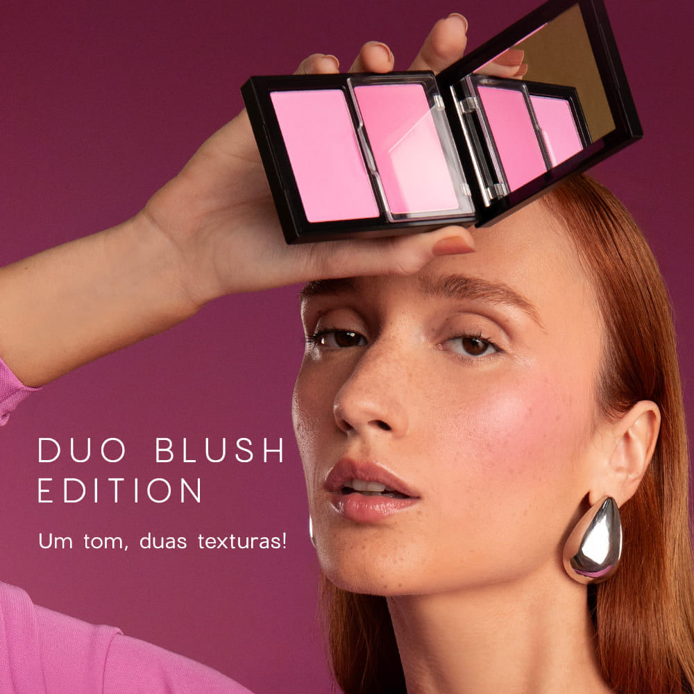 Kit Duo Blush Pink Paint + Batom Rosemary Cremoso Océane Edition