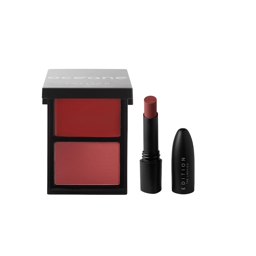 Kit Duo Blush Punch Paint + Batom Cinnamon Océane Edition