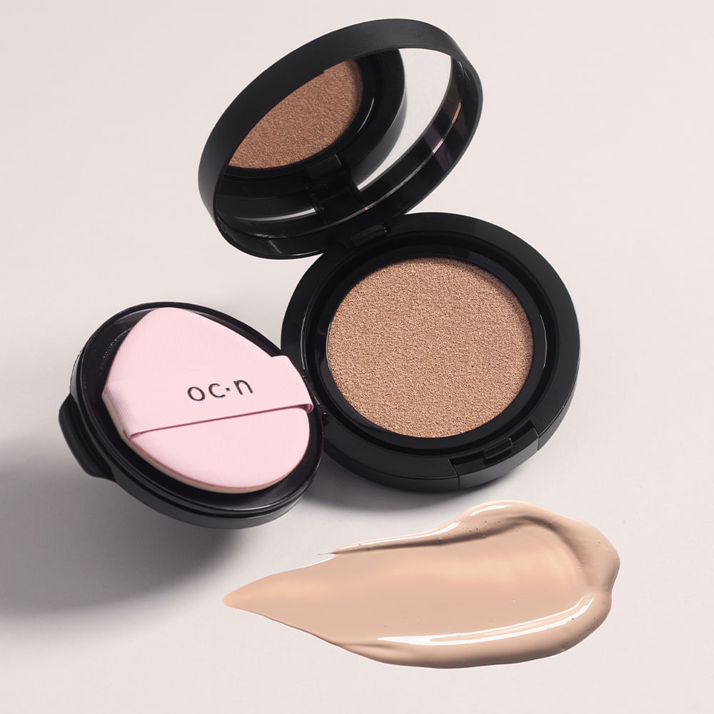 Kit Base Líquida Cushion 05 + Pó Compacto Porcelain Océane Edition