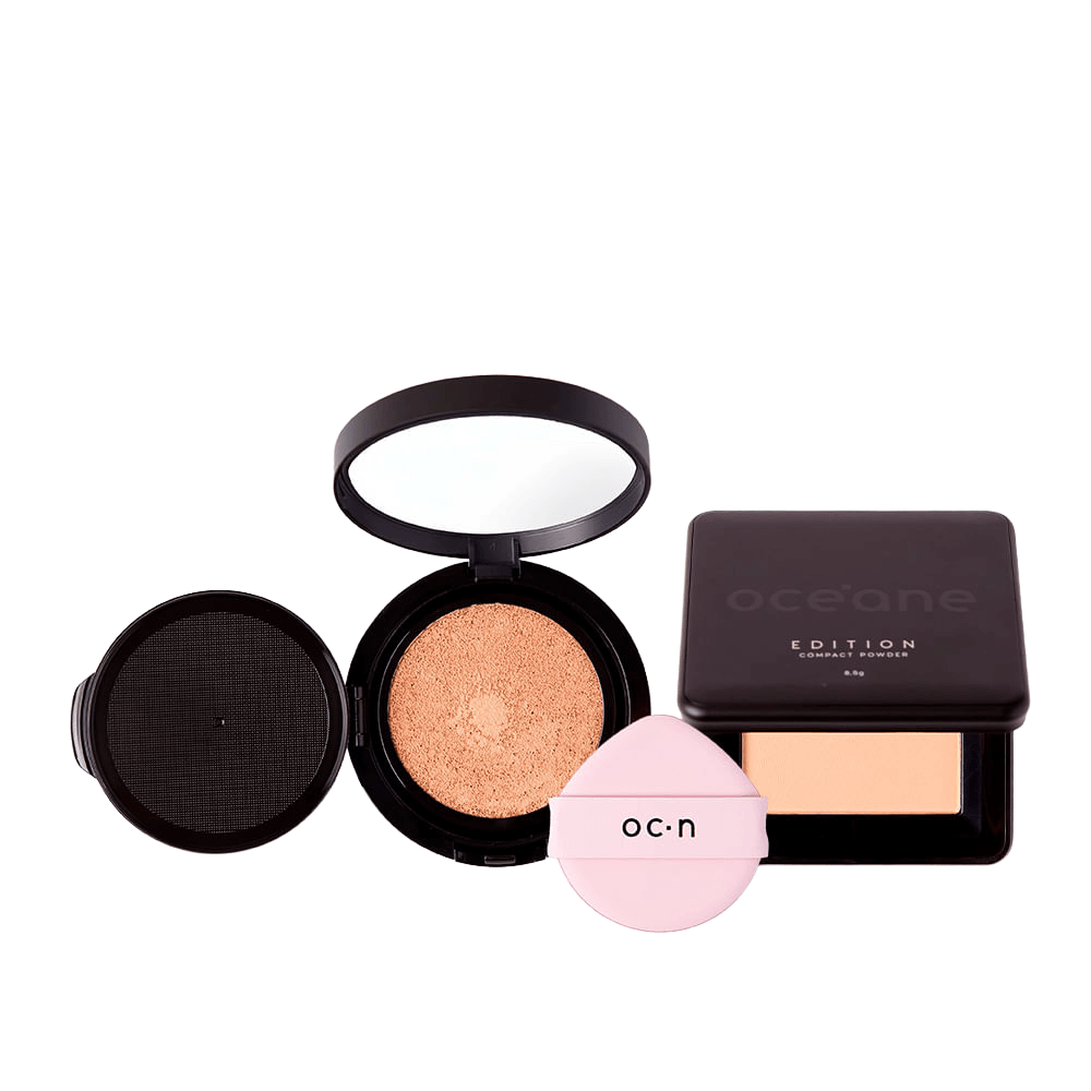 Kit Base Líquida Cushion 30 + Pó Compacto Biscuit Océane Edition