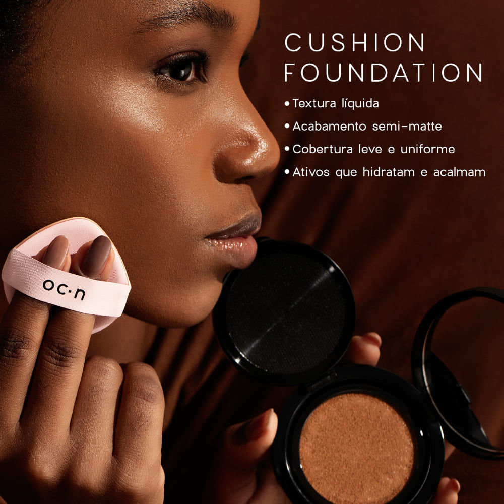 Base Líquida Escura Semi-Matte Cushion Foundation Océane Edition 12g Cor 060