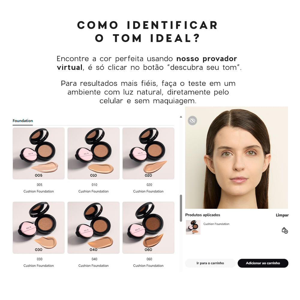 Base Líquida Clara Semi-Matte Cushion Foundation Océane Edition 12g Cor 05