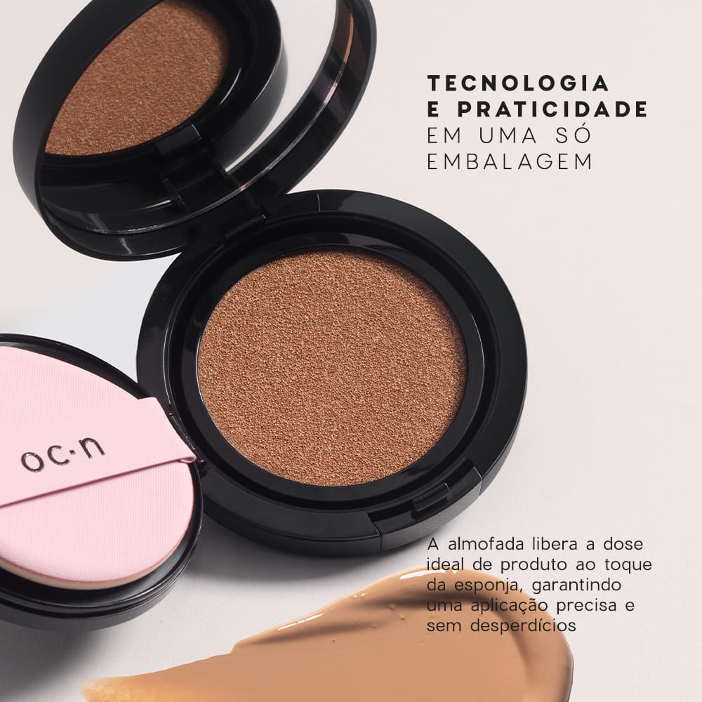 Base Líquida Média Semi-Matte Cushion Foundation Océane Edition 12g Cor 040