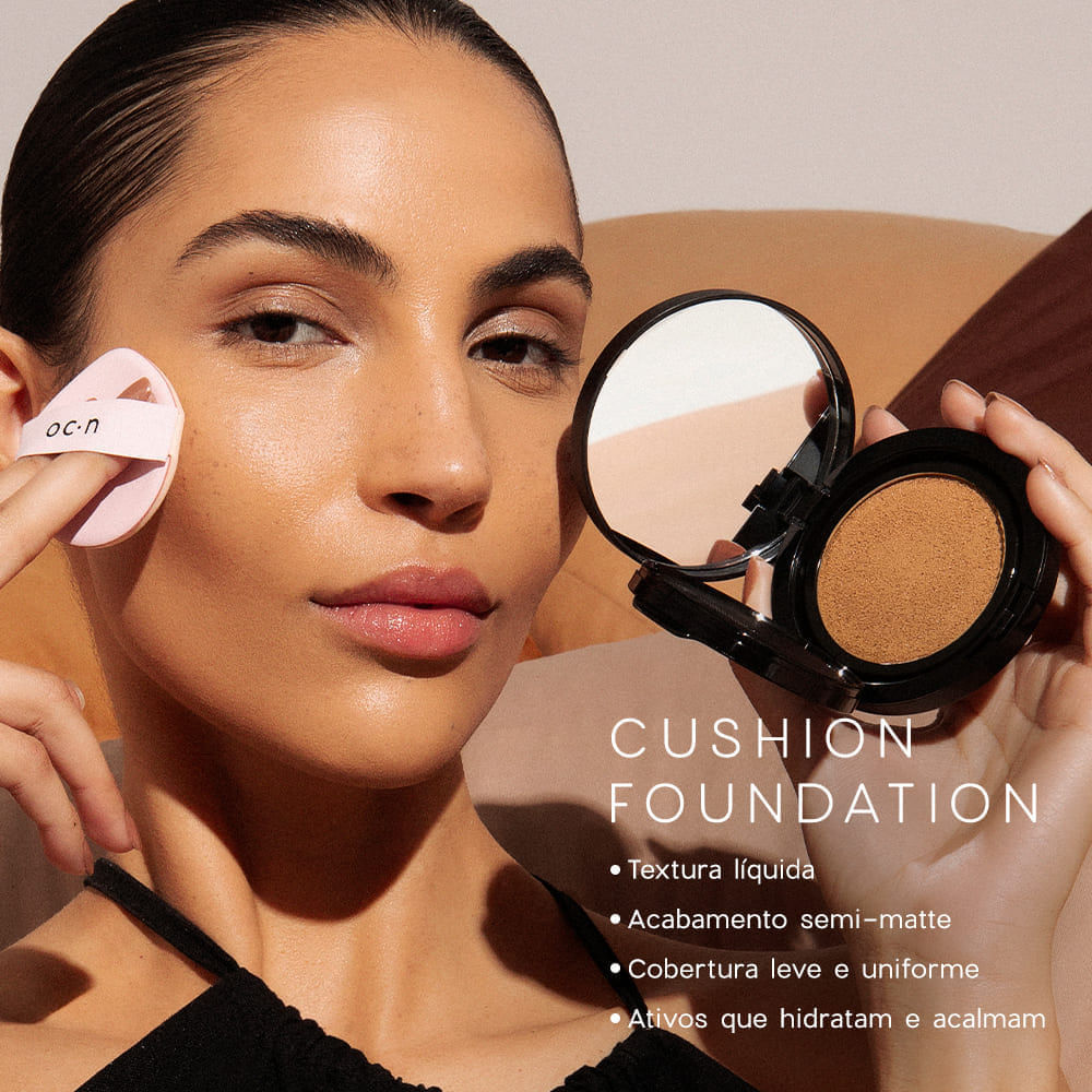 Base Líquida Média Semi-Matte Cushion Foundation Océane Edition 12g Cor 040
