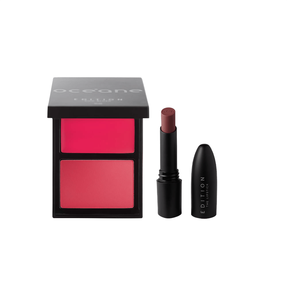 Kit Duo Blush Punch Paint + Batom Hibiscus Océane Edition