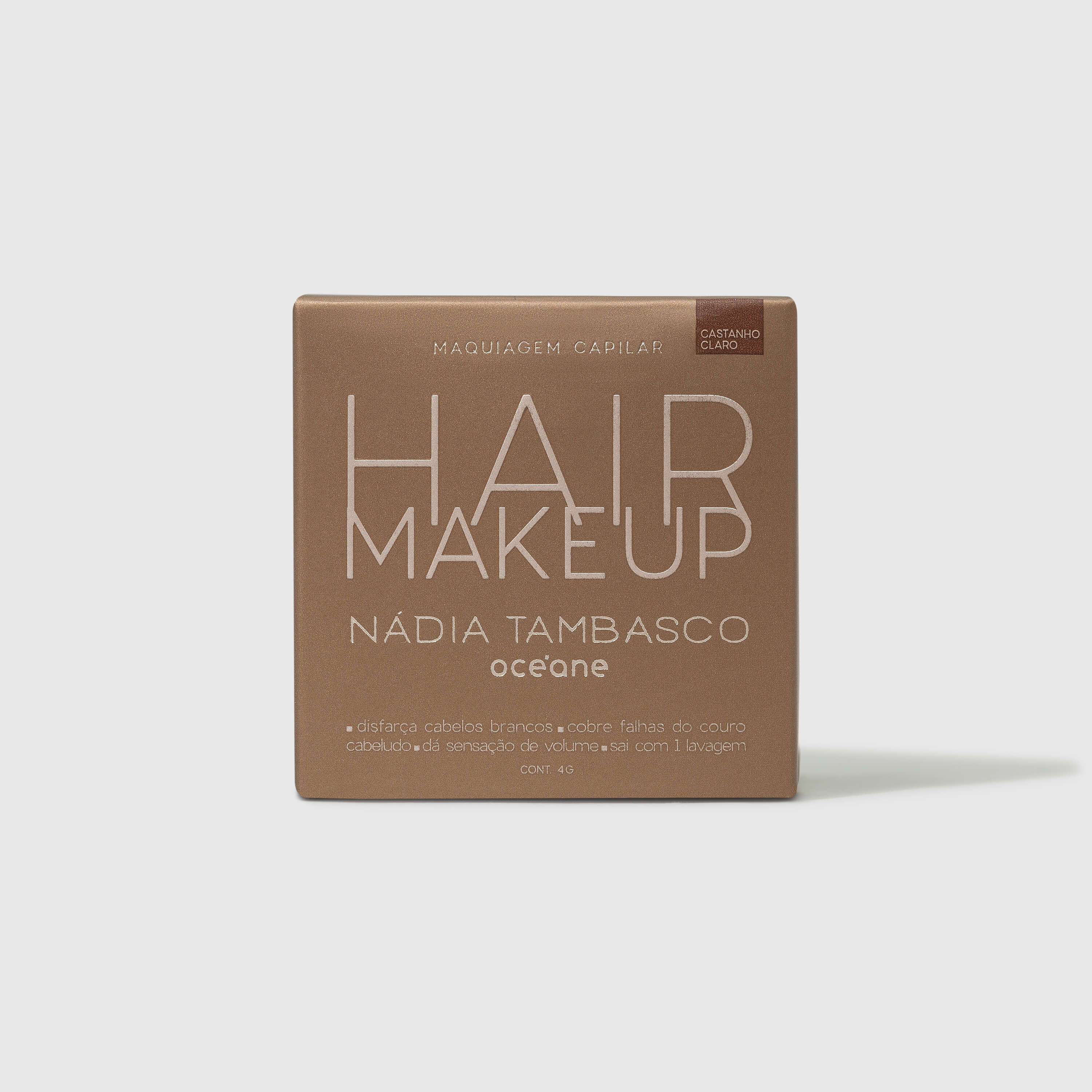 Maquiagem Capilar Castanho Claro Nádia Tambasco Hair Makeup By Océane 4g