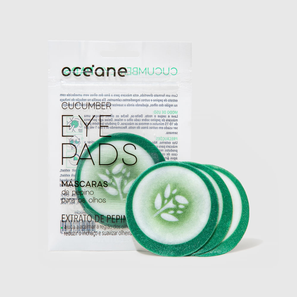 Máscara para Olhos de Pepino  Cucumber Eye Pads 10 Unidades