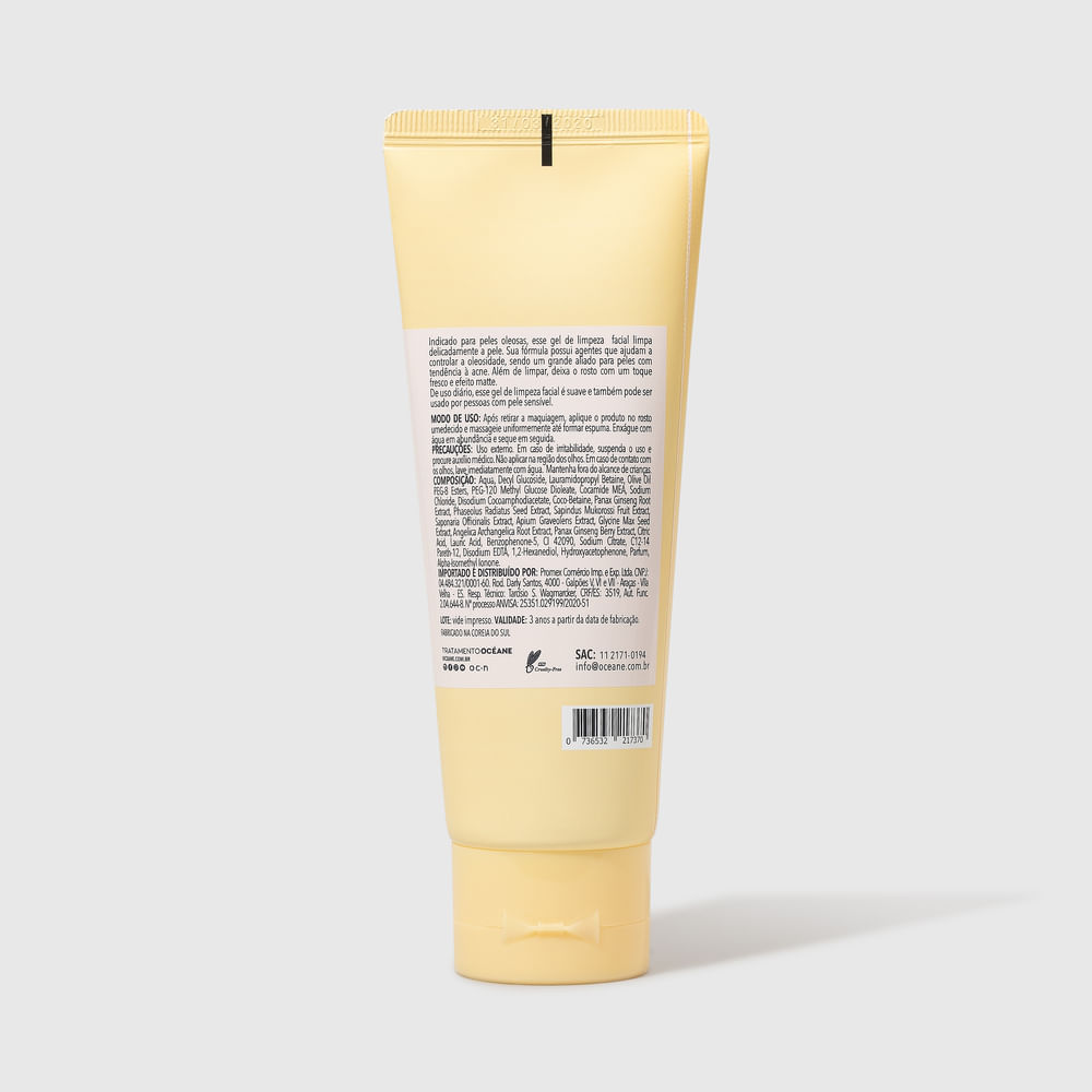 Gel de Limpeza Facial com Ext. de Ginseng Facial Cleansing Gel 100ml