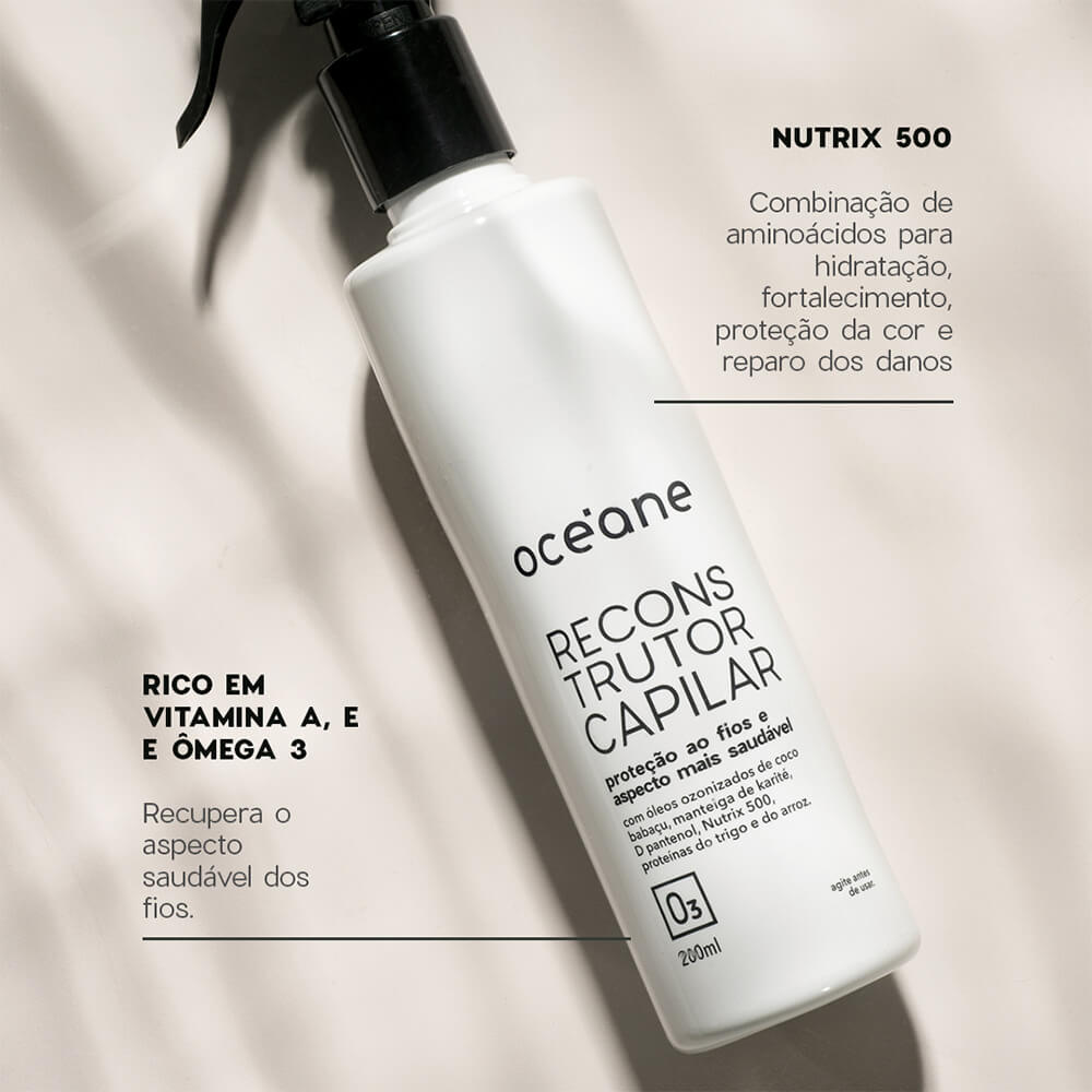 Kit Finalização Capilar Completa Reconstrutor + Protetor Térmico + Óleo
