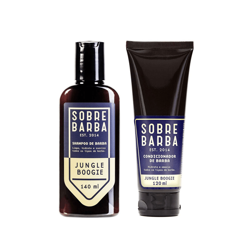 Kit Sobrebarba Shampoo 140ml + Condicionador 120ml Jungle Boogie