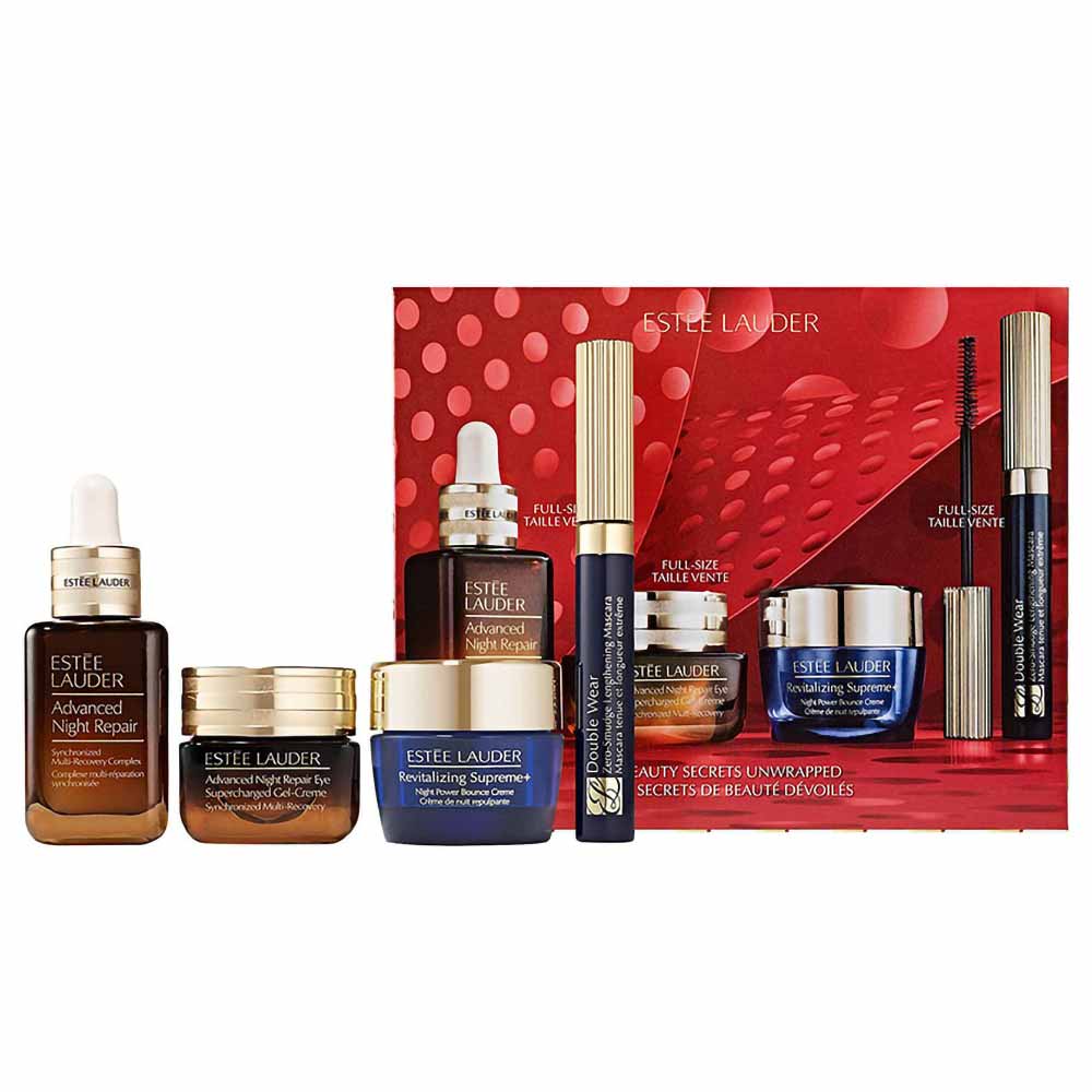 Kit Beauty Secrets Creme-gel Olhos + Sérum + Creme Antirrugas + Máscara De Cílios   Estée Lauder