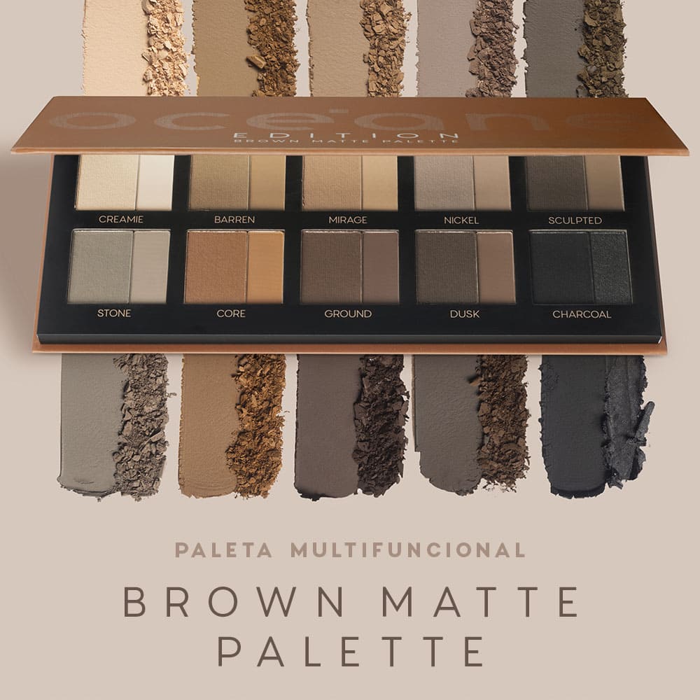Paleta Multifuncional Brown Matte Palette Océane Edition 22g
