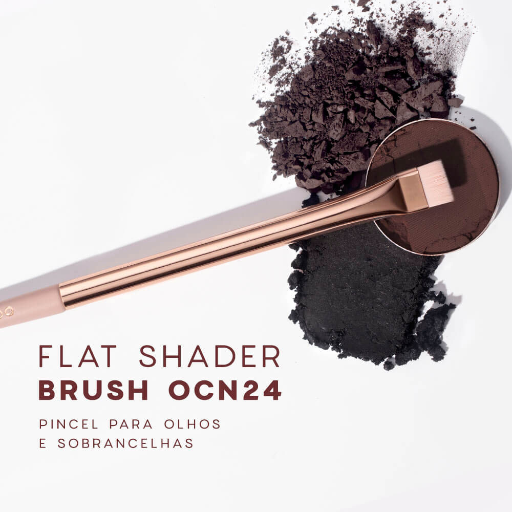 Pincel para Olhos e Sobrancelhas Flat Shader Brush Ocn24