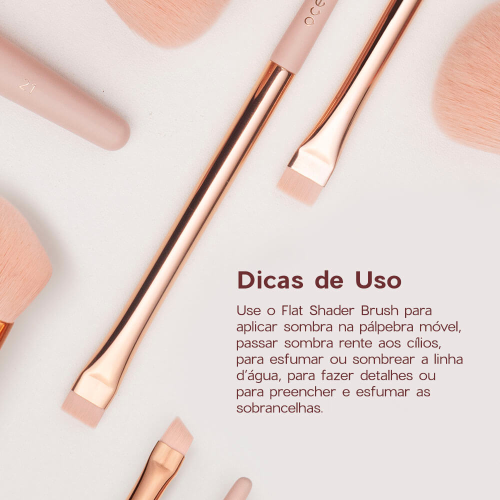 Pincel para Olhos e Sobrancelhas Flat Shader Brush Ocn24