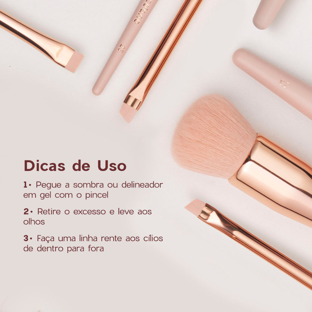 Pincel Delineador Angled Eyeliner Brush Ocn25