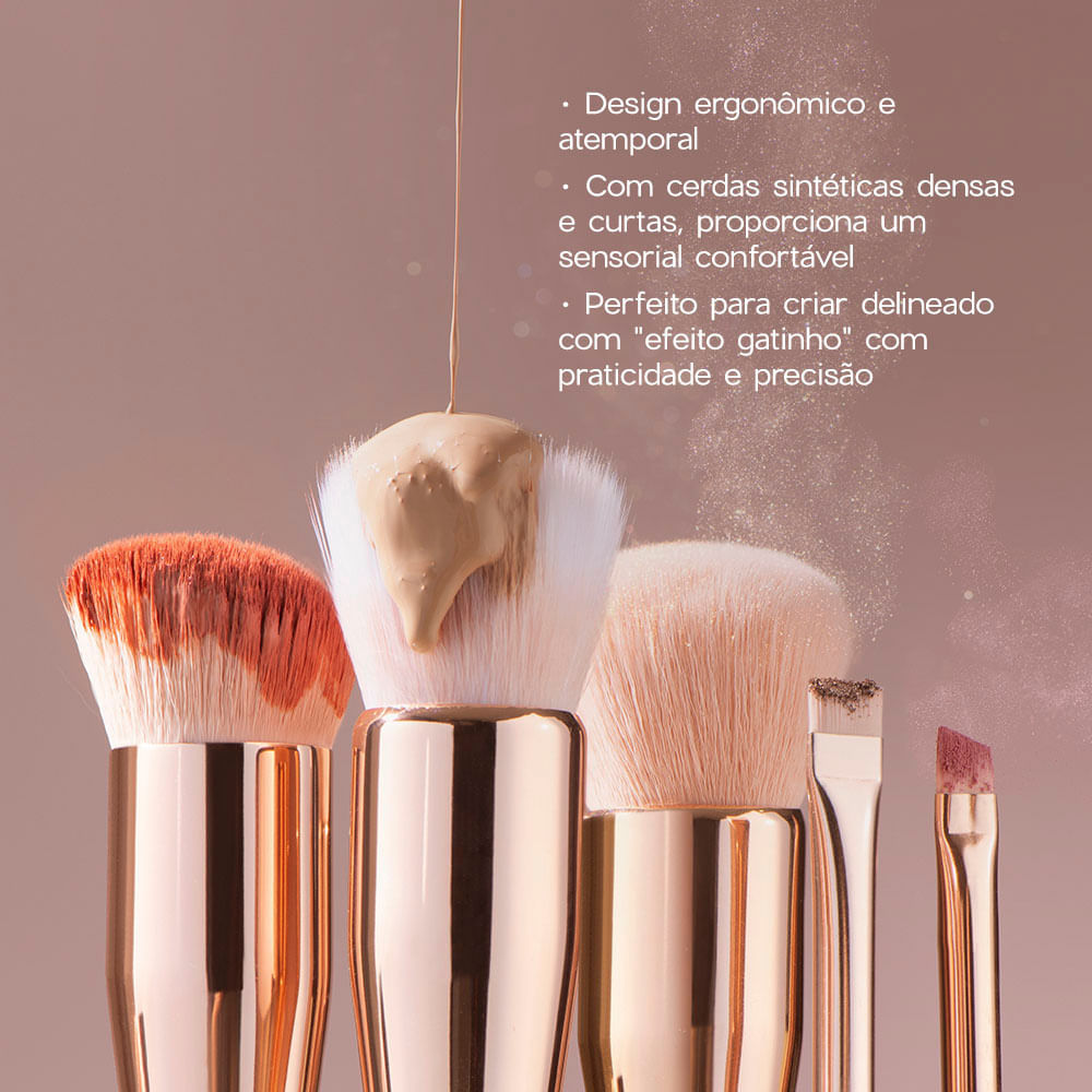Pincel Delineador Angled Eyeliner Brush Ocn25