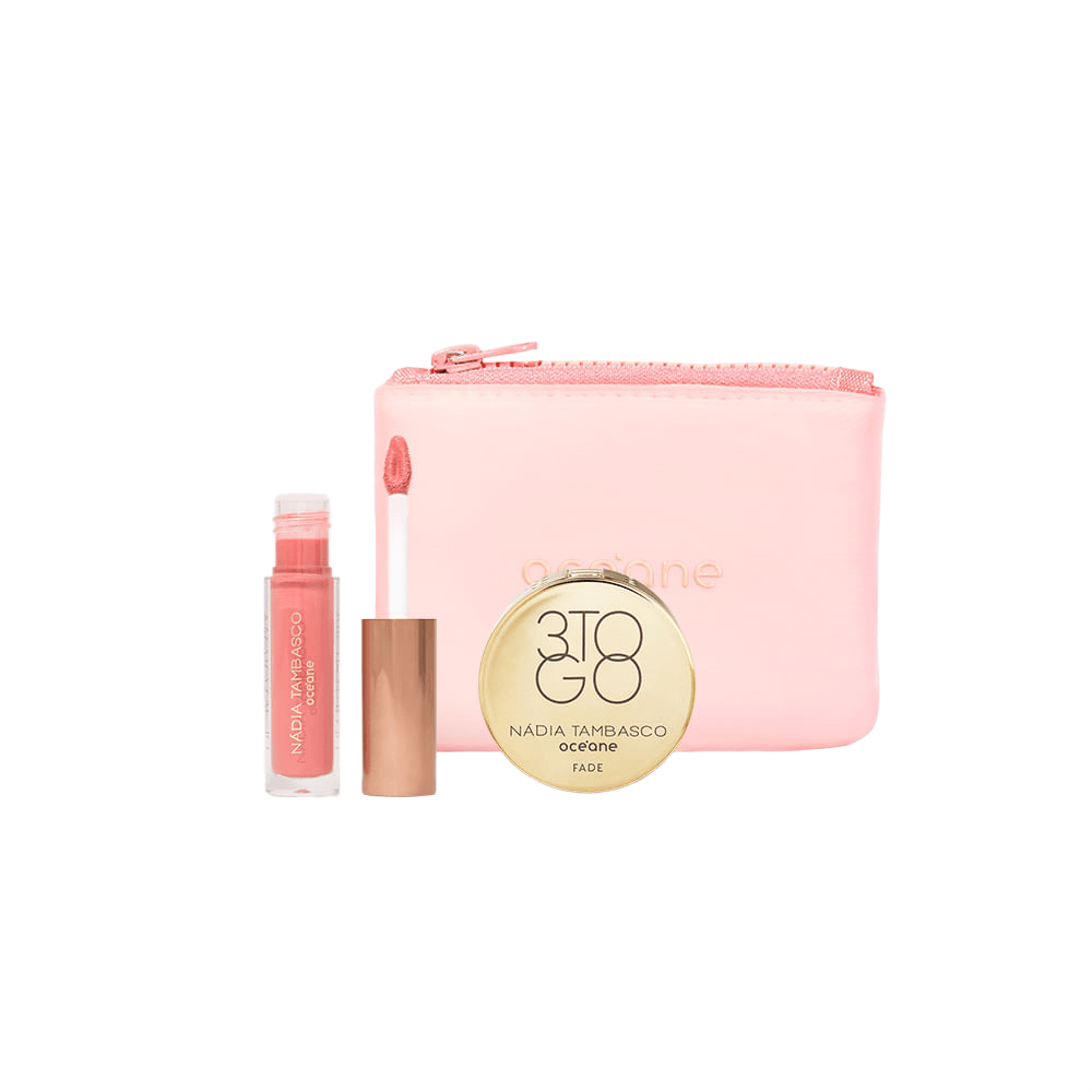 Kit Trio de Sombras 3 To Go Pallete Fade + Brilho Labial + Mini Daily Makeup