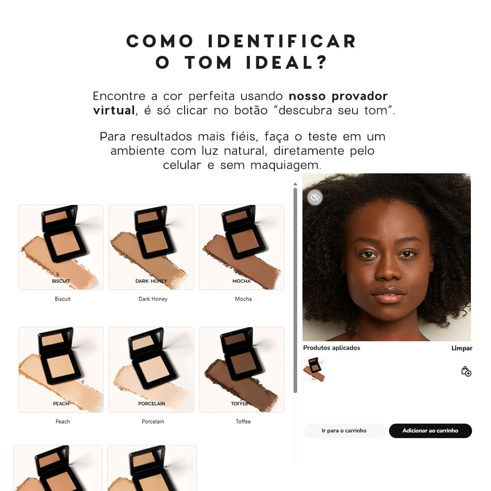 Pó Compacto Escuro Compact Powder Océane Edition 8,5g  Cor Toffee