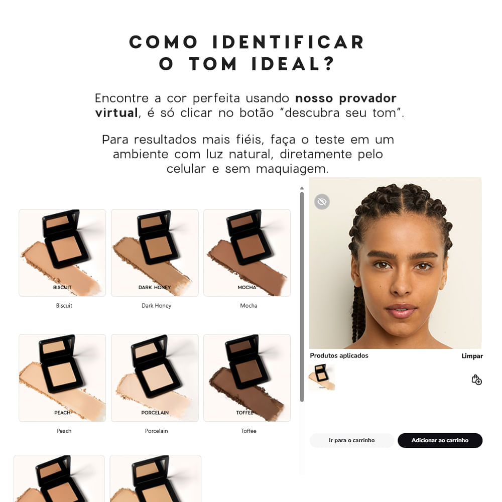 Pó Compacto Médio Compact Powder Océane Edition 8,5g Cor True Caramel