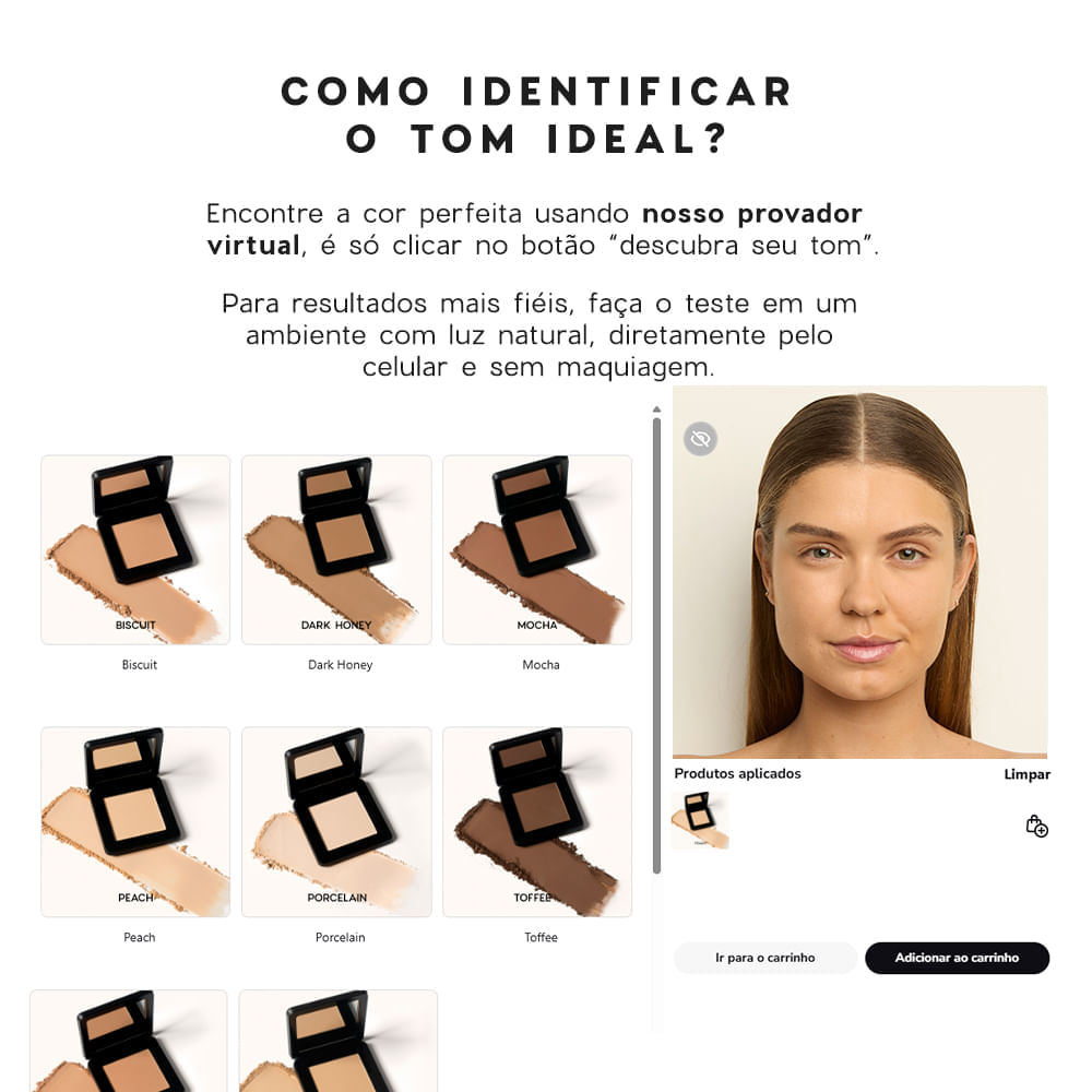 Pó Compacto Médio Compact Powder Océane Edition 8,5g Cor Biscuit