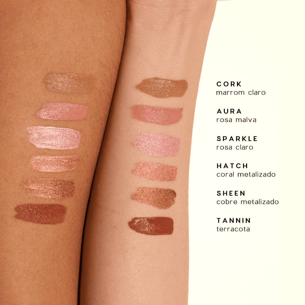 Sombra Líquida Rosa Matte Liquid Eyeshadow Océane Edition 4g Cor Aura