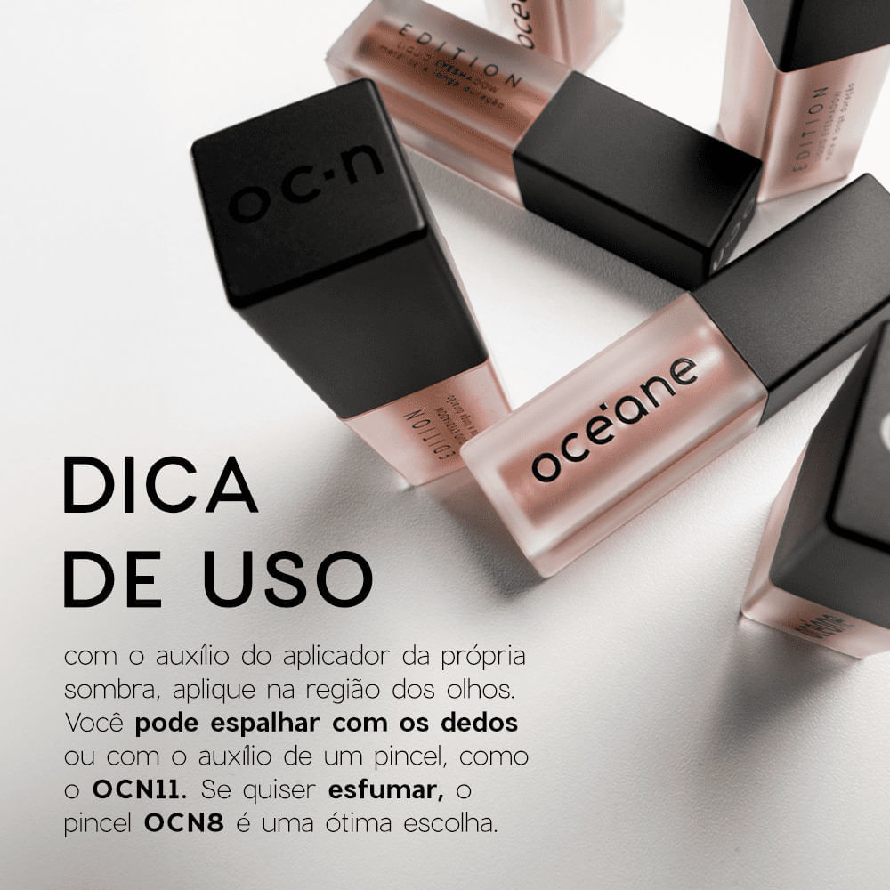 Sombra Líquida Marrom Claro Matte Liquid Eyeshadow Océane Edition 4g Cor Cork