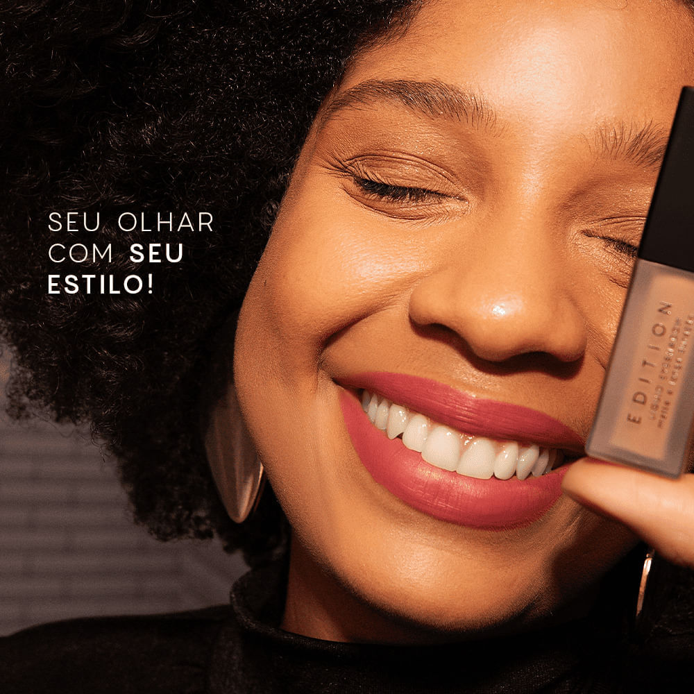 Sombra Líquida Marrom Claro Matte Liquid Eyeshadow Océane Edition 4g Cor Cork