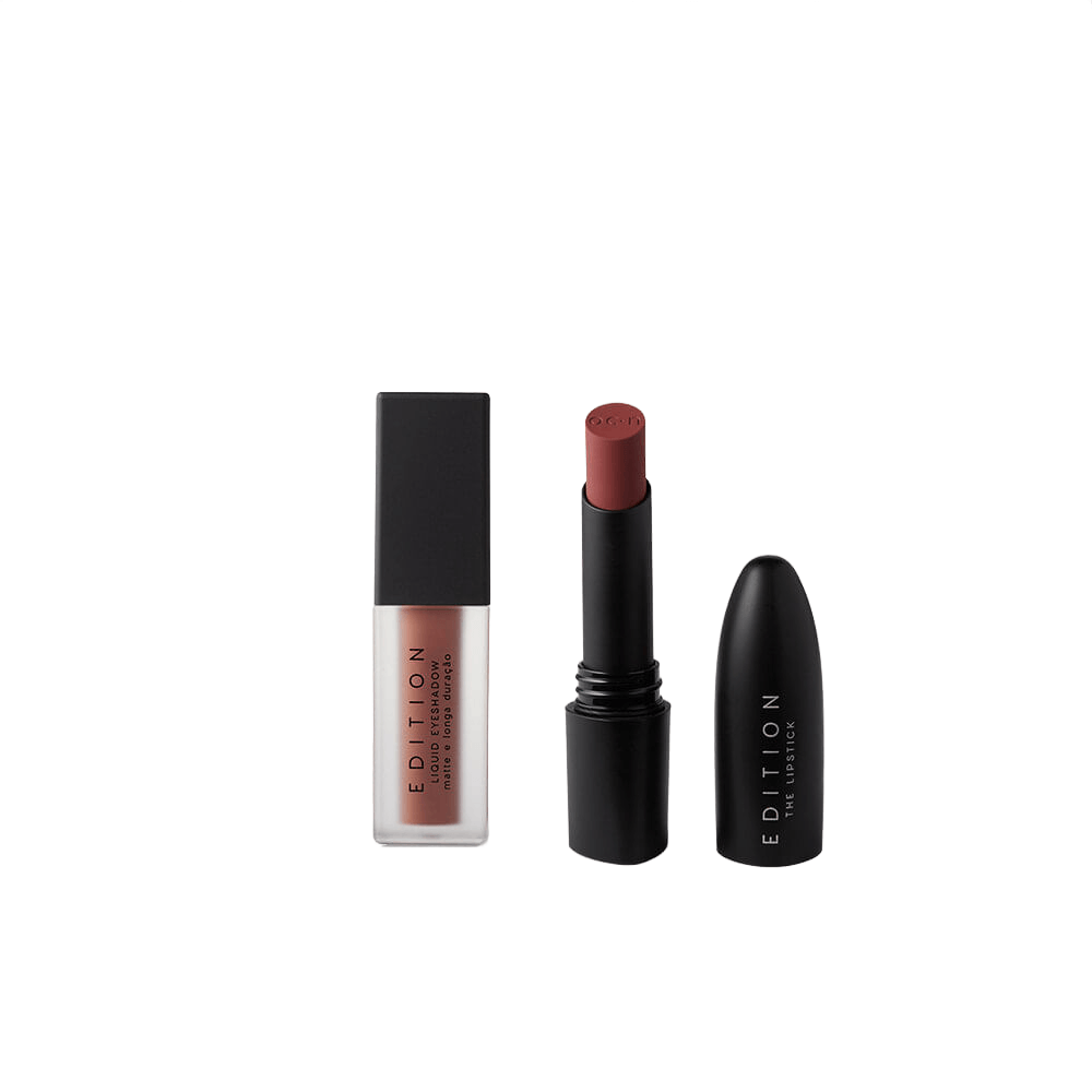 Kit Océane Sombra Líquida Taninn + Batom Matte Cinnamon Terracota