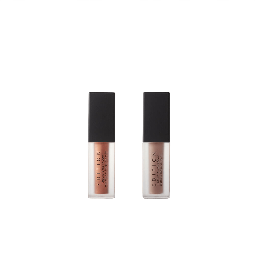 Kit Duo de Sombras Líquidas Océane Cork Matte + Hatch Metalizada