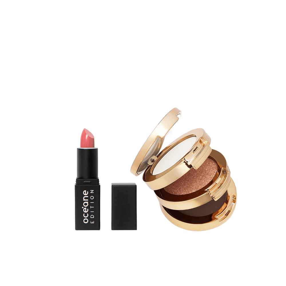 Kit Trio De Sombras 3 To Go Pallete Jewel + Mini Batom Sienna