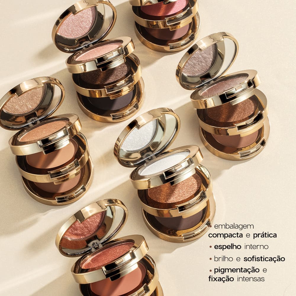 Kit Trio de Sombras 3 To Go Pallete Jewel + Mini Batom Sienna