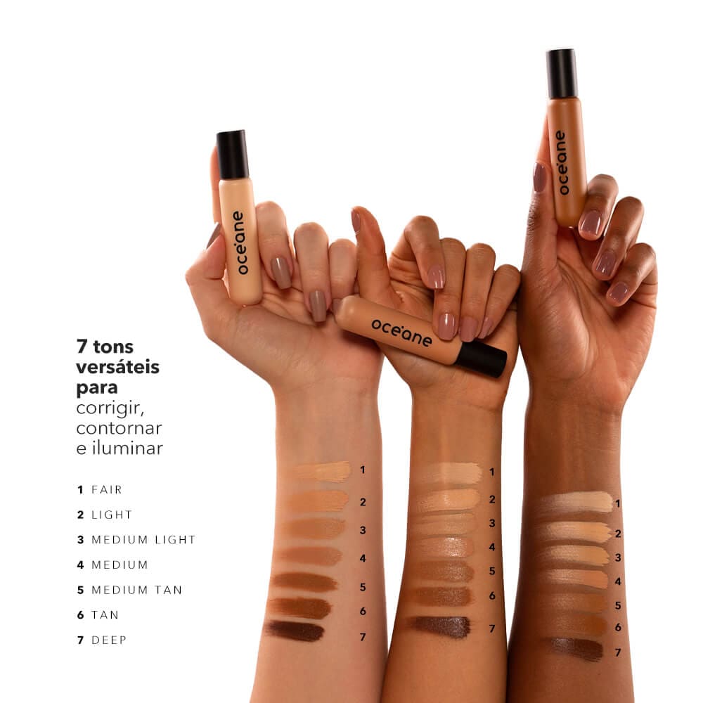 Kit Corretivo Líquido Tan + Lip Tint Océane Edition