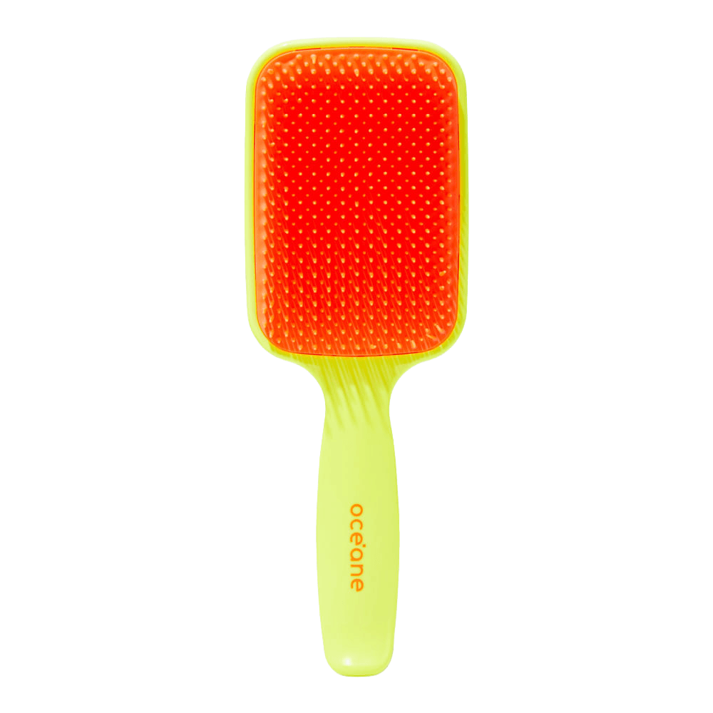 Escova de Cabelo Desembaraçadora Amarela Neon Brush